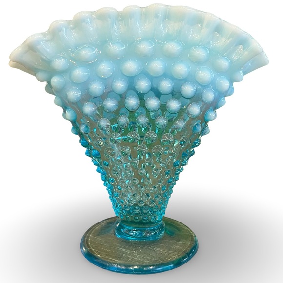 Fenton Other - Elegant Blue Glass Vase